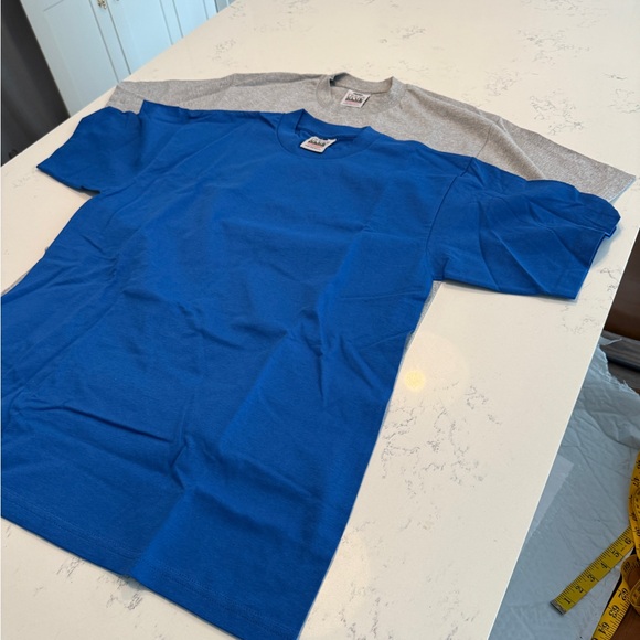 Blue and Gray T-Shirts Pro club NWoT - Picture 4 of 5